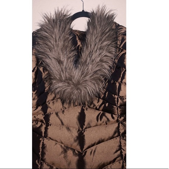 1 Madison Brown Puffer Coat - Picture 3 of 3